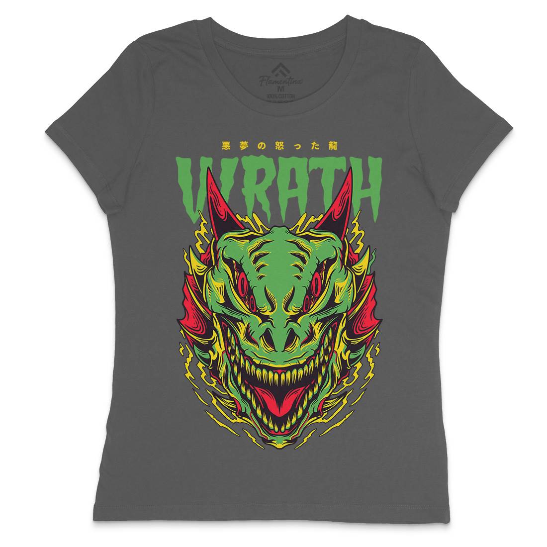 Wrath Monster Womens Crew Neck T-Shirt Horror D891