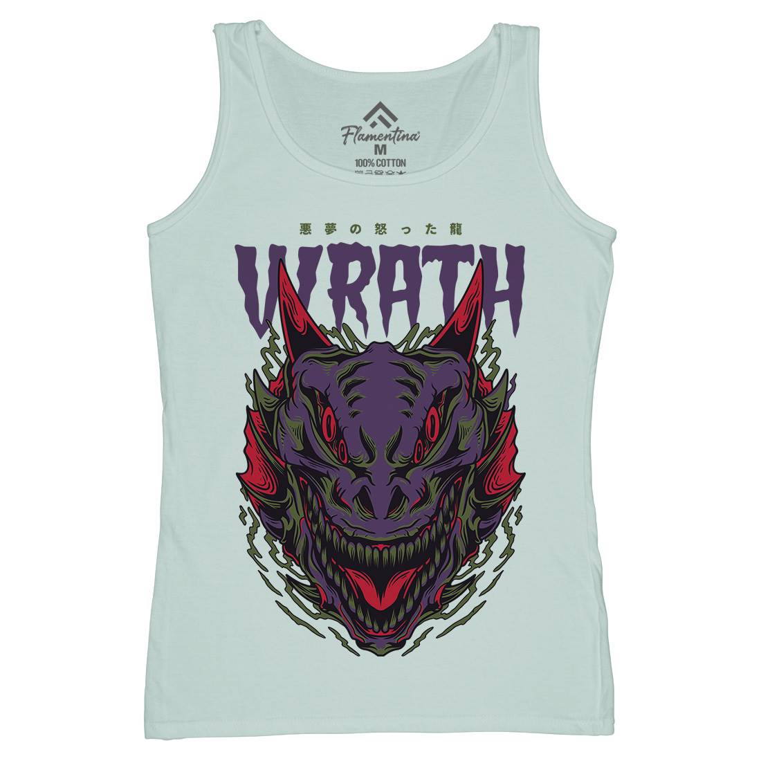 Wrath Monster Womens Organic Tank Top Vest Horror D891