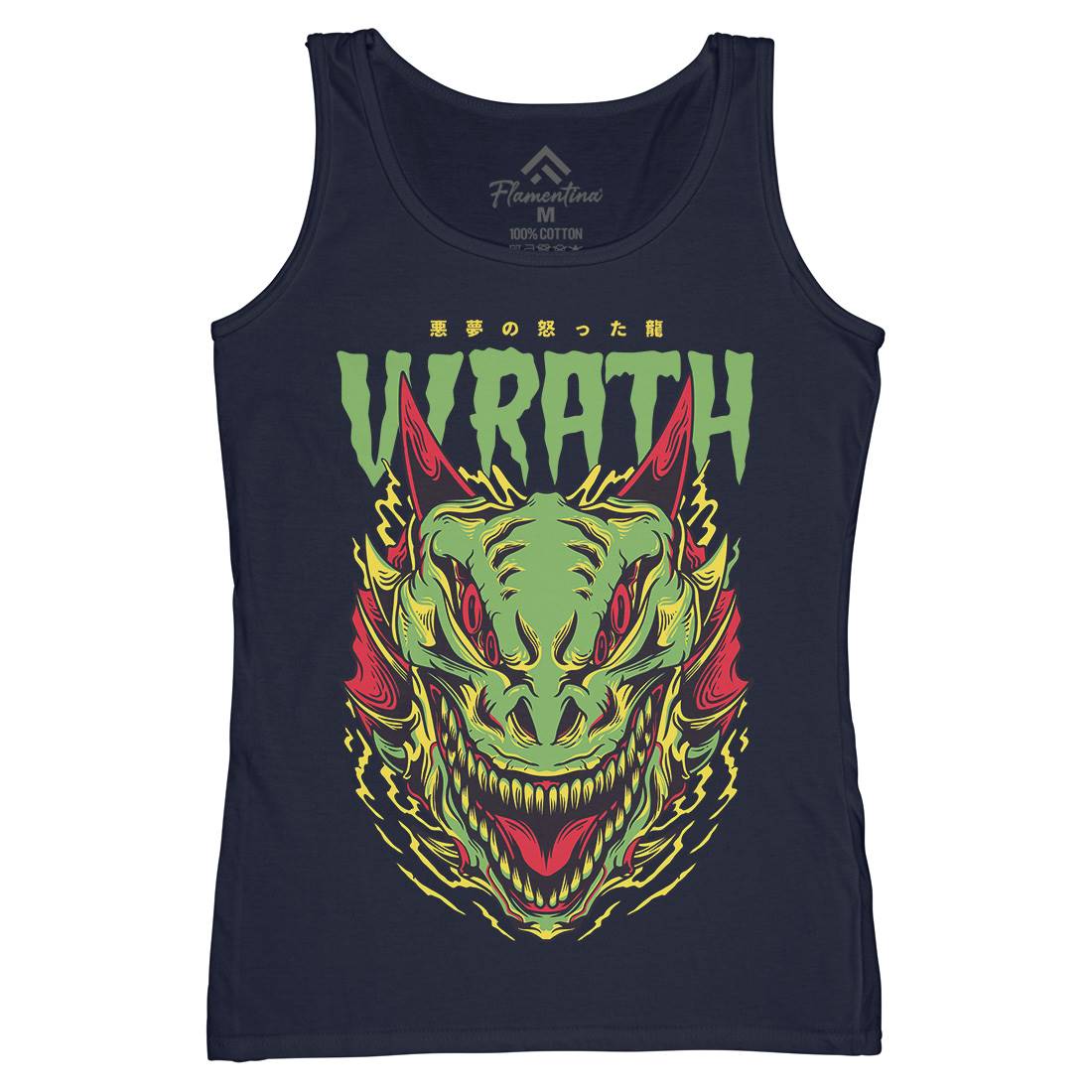 Wrath Monster Womens Organic Tank Top Vest Horror D891