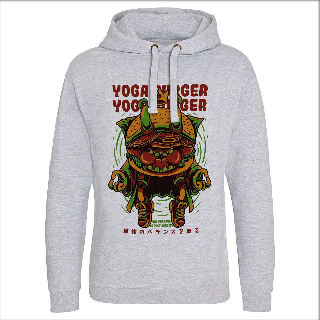 Yoga Burger Mens Hoodie Without Pocket Food D892