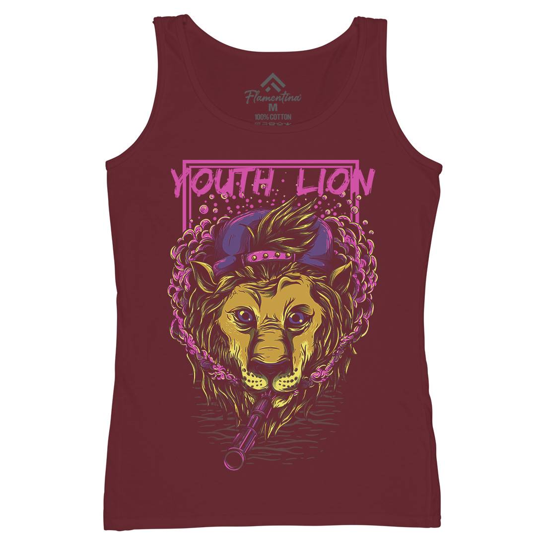 Youth Lion Womens Organic Tank Top Vest Animals D893