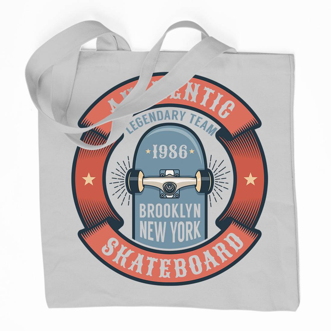 Authentic Skateboard Organic Premium Cotton Tote Bag Skate D894