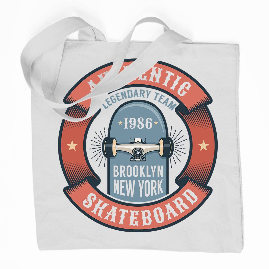 Authentic Skateboard Organic Premium Cotton Tote Bag Skate D894