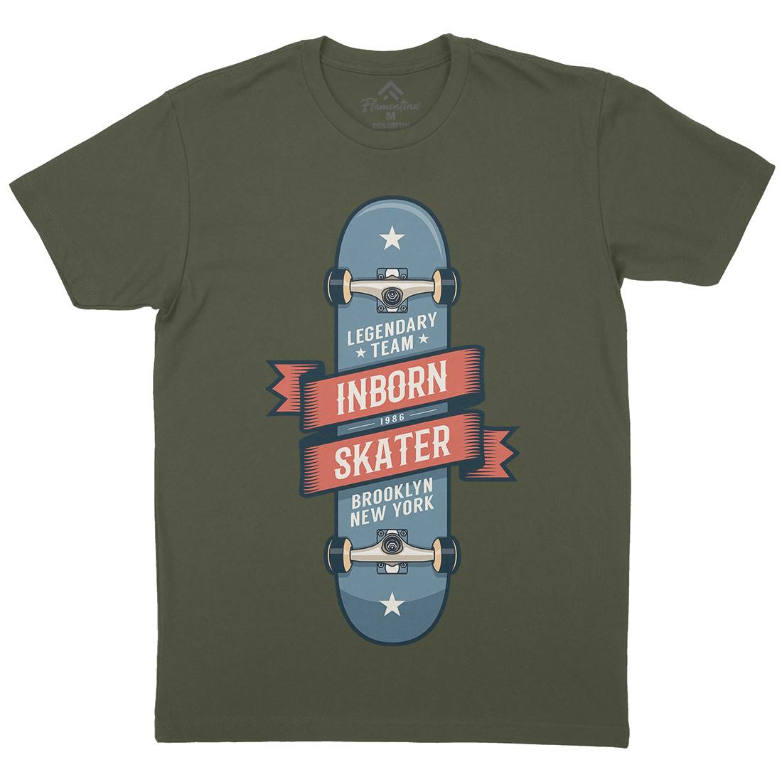 Inborn Skater Mens Crew Neck T-Shirt Skate D895