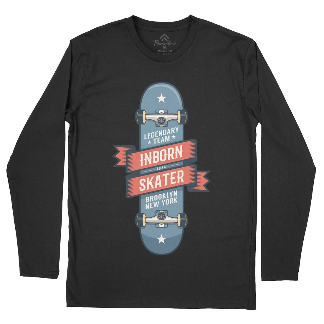 Inborn Skater Mens Long Sleeve T-Shirt Skate D895