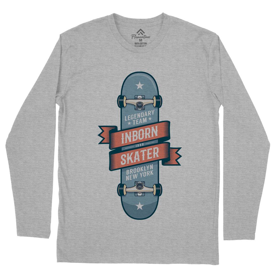 Inborn Skater Mens Long Sleeve T-Shirt Skate D895