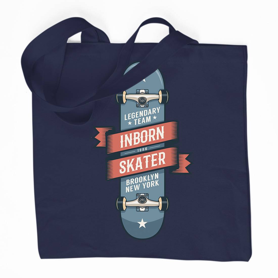 Inborn Skater Organic Premium Cotton Tote Bag Skate D895