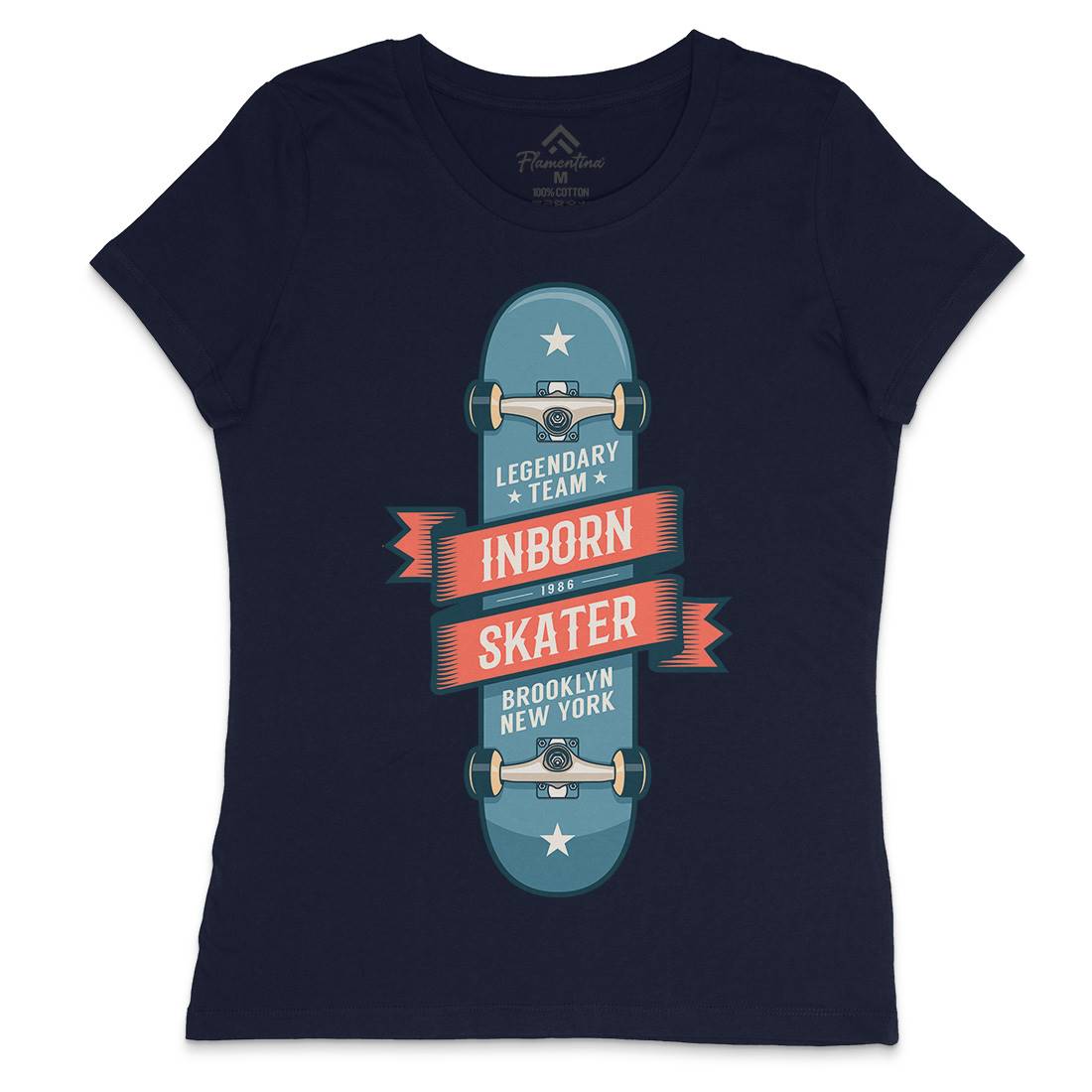 Inborn Skater Womens Crew Neck T-Shirt Skate D895