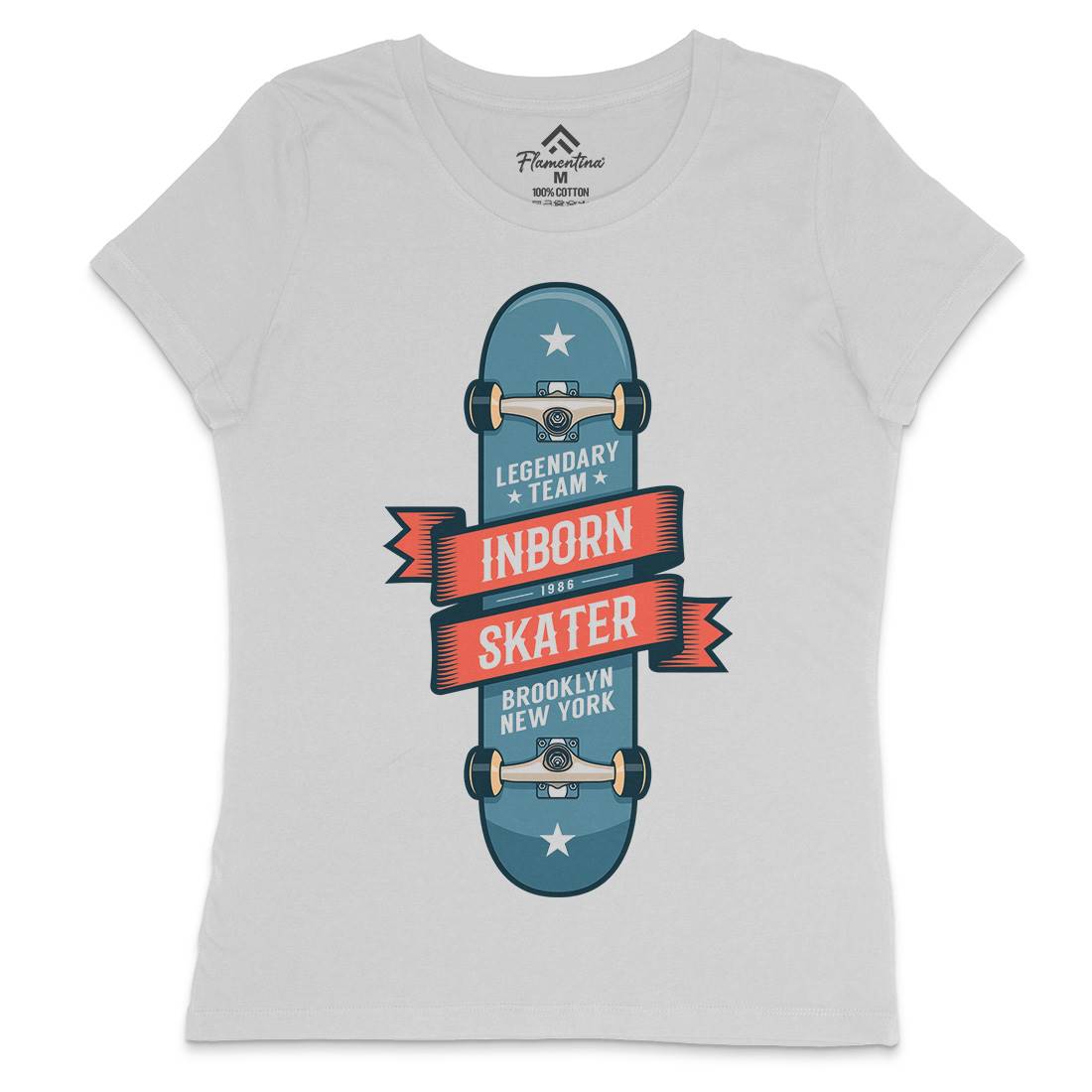 Inborn Skater Womens Crew Neck T-Shirt Skate D895