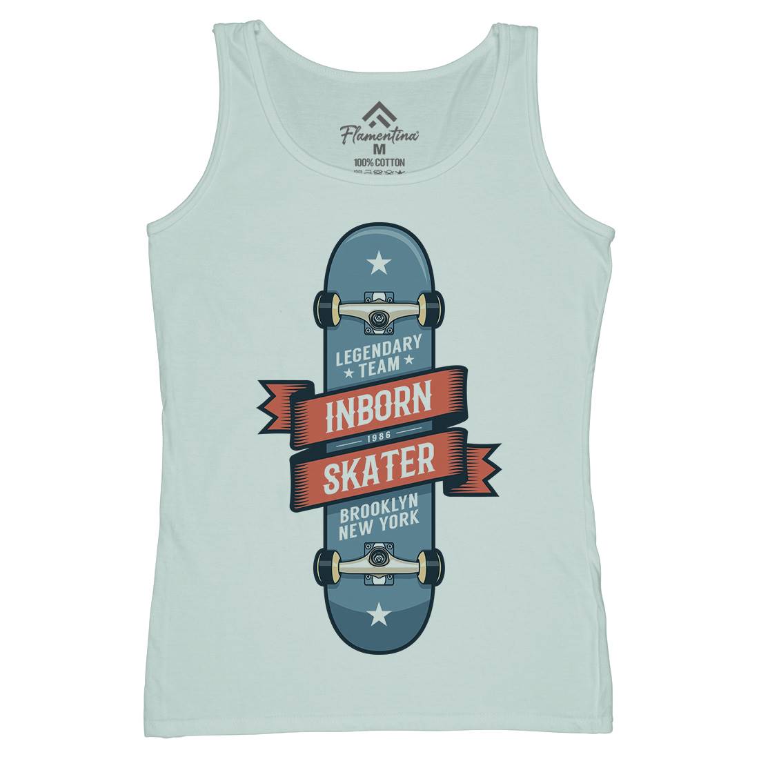 Inborn Skater Womens Organic Tank Top Vest Skate D895