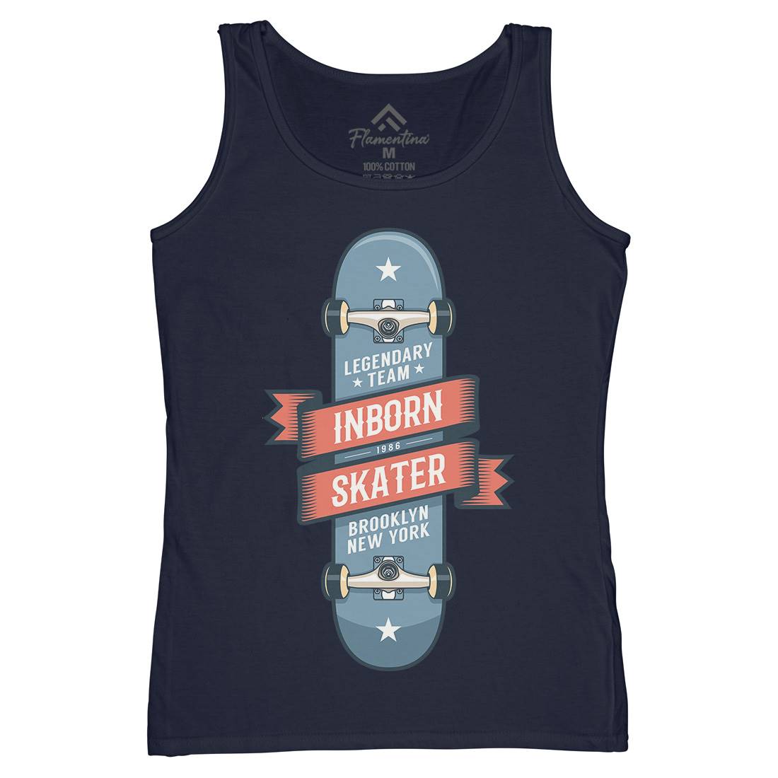 Inborn Skater Womens Organic Tank Top Vest Skate D895