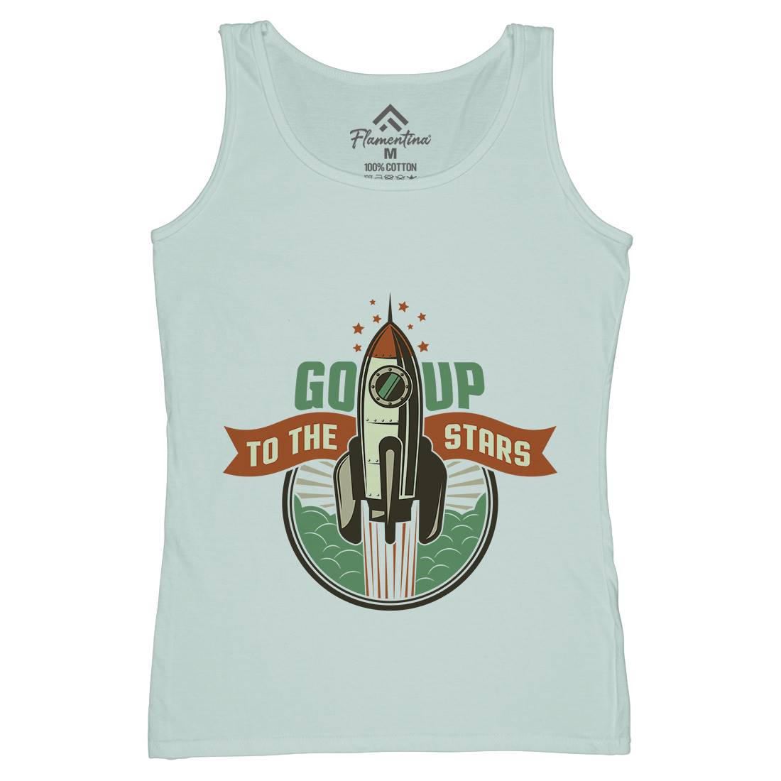 Go Up Womens Organic Tank Top Vest Space D896