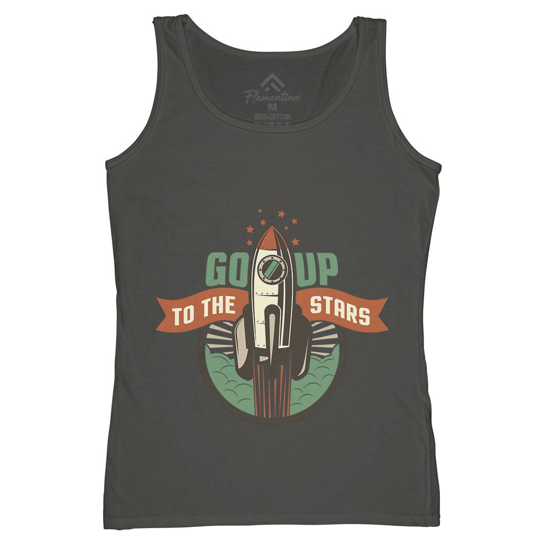 Go Up Womens Organic Tank Top Vest Space D896