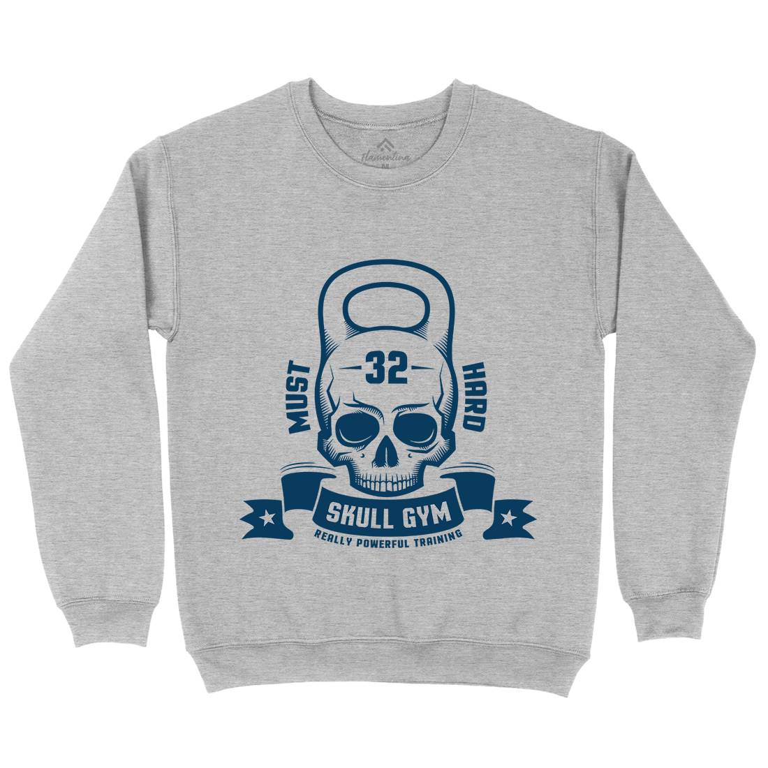 Skull Kids Crew Neck Sweatshirt Gym D898