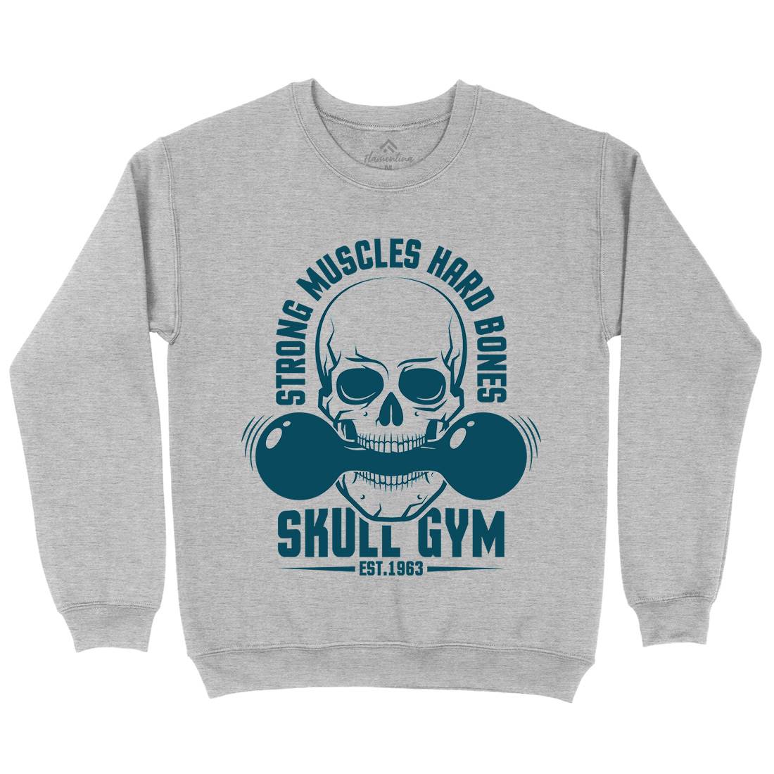 Skull Gym Kids Crew Neck Sweatshirt Gym D899