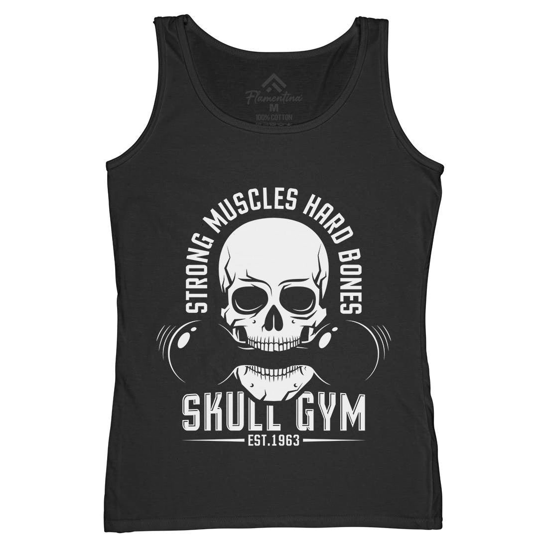 Skull Gym Womens Organic Tank Top Vest Gym D899