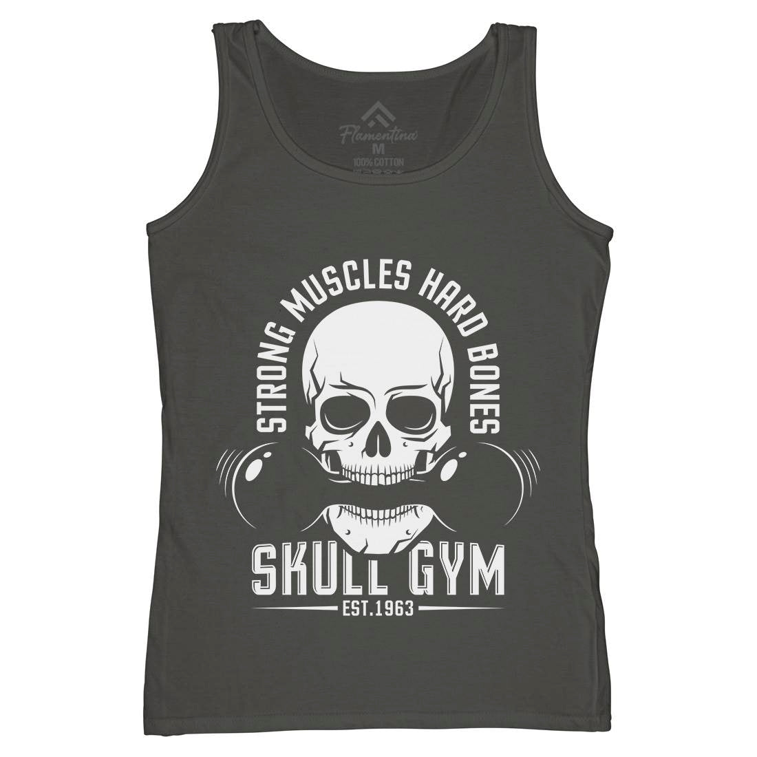 Skull Gym Womens Organic Tank Top Vest Gym D899