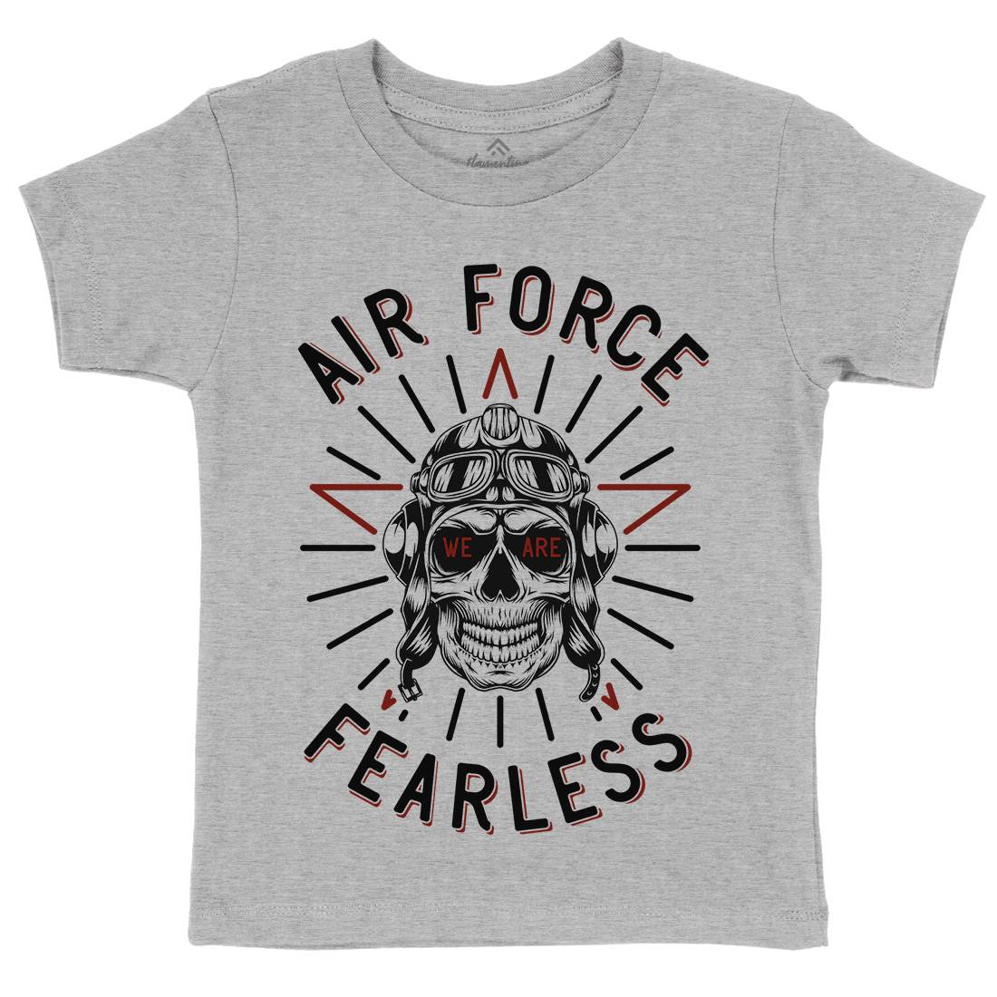 Air Force Fearless Kids Crew Neck T-Shirt Army D900