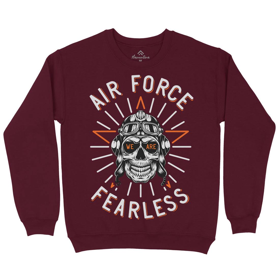 Air Force Fearless Mens Crew Neck Sweatshirt Army D900