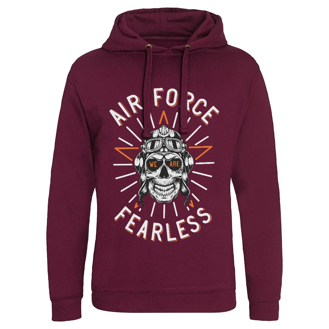 Air Force Fearless Mens Hoodie Without Pocket Army D900