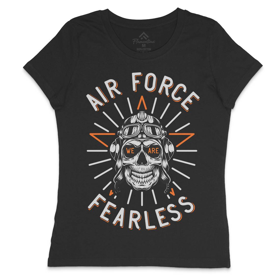 Air Force Fearless Womens Crew Neck T-Shirt Army D900