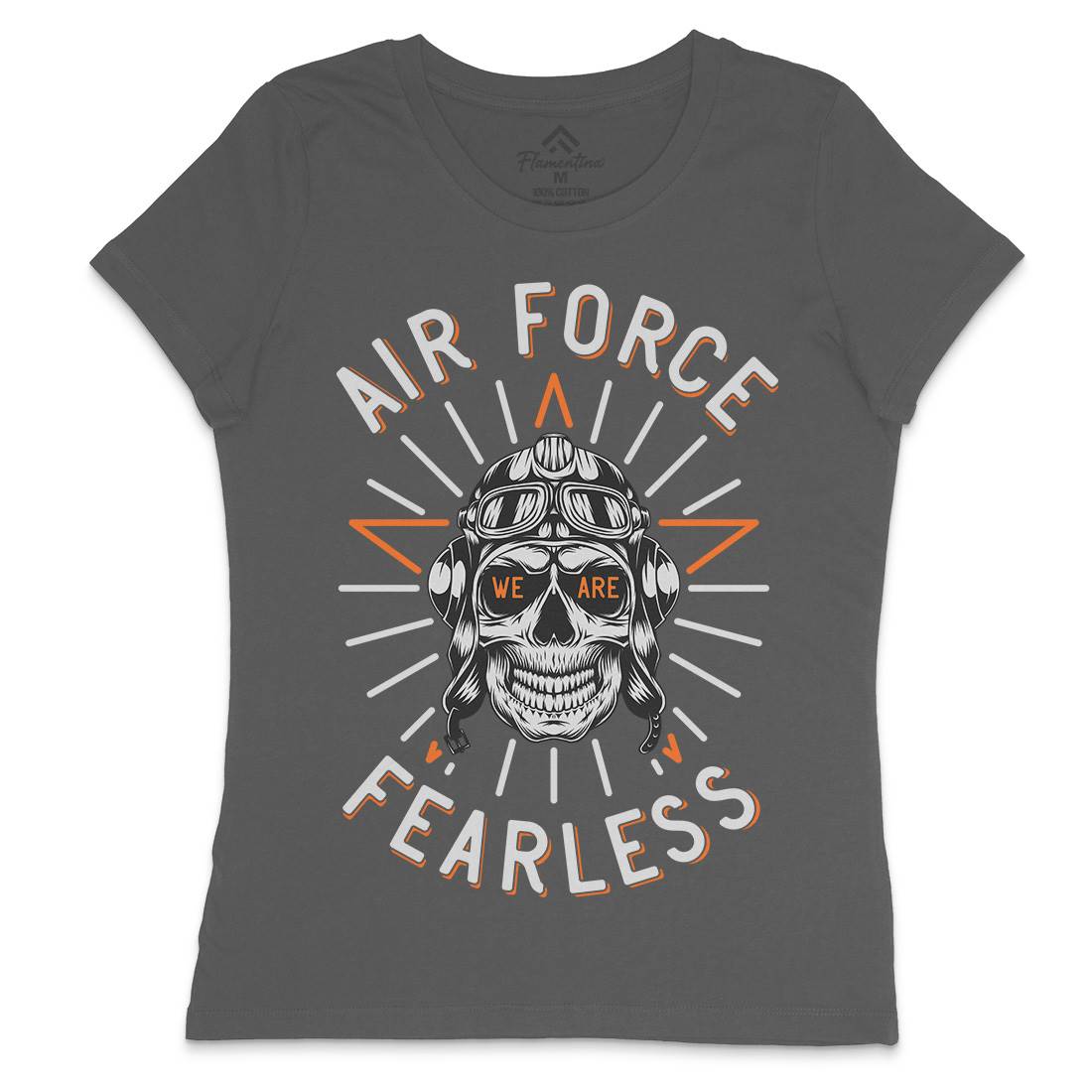 Air Force Fearless Womens Crew Neck T-Shirt Army D900