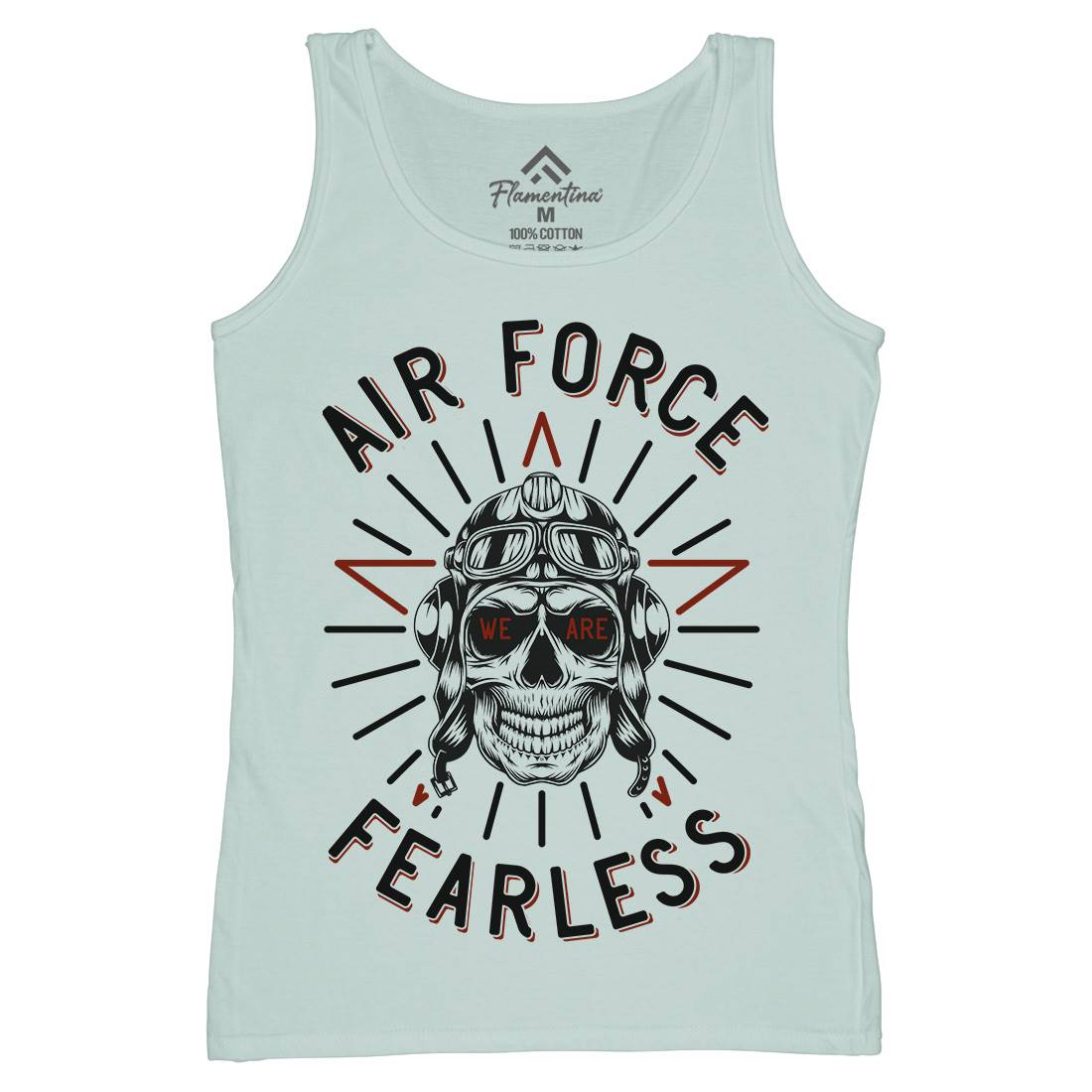 Air Force Fearless Womens Organic Tank Top Vest Army D900