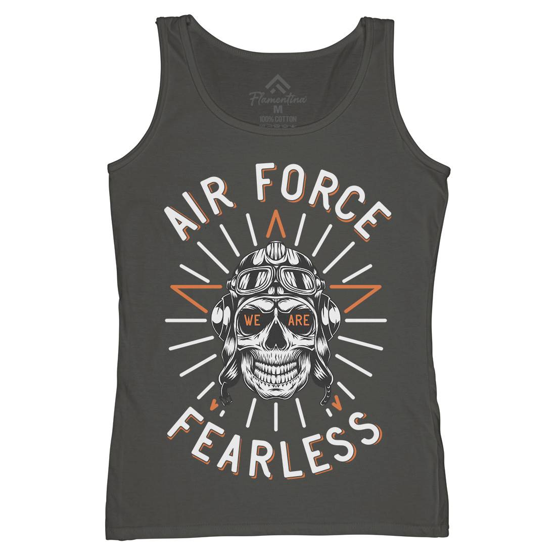 Air Force Fearless Womens Organic Tank Top Vest Army D900