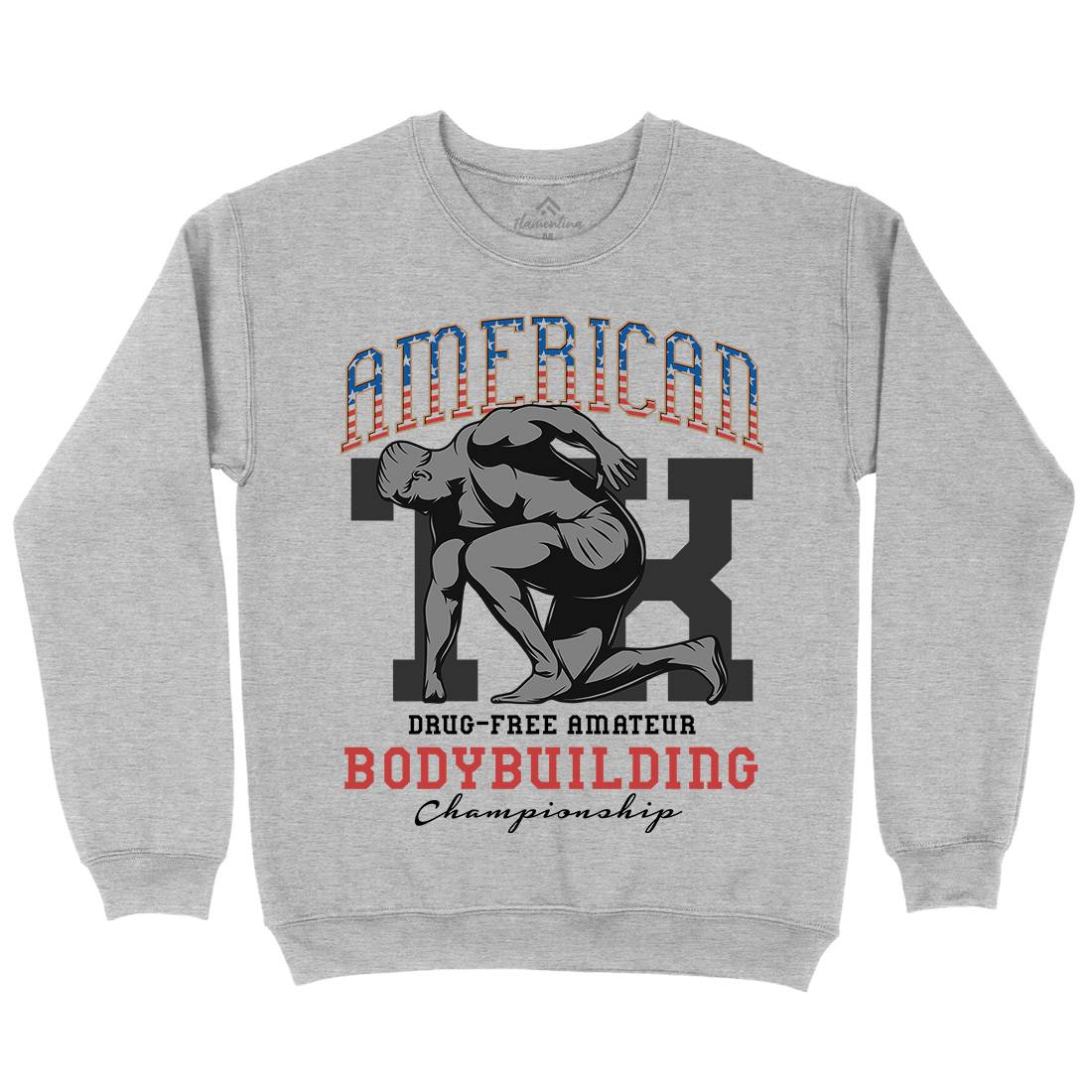American Bodybuilding Kids Crew Neck Sweatshirt Gym D901