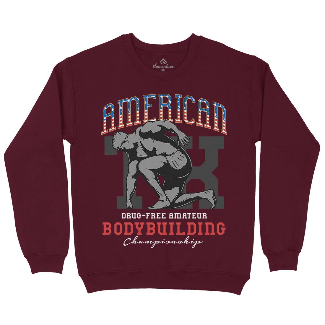 American Bodybuilding Kids Crew Neck Sweatshirt Gym D901