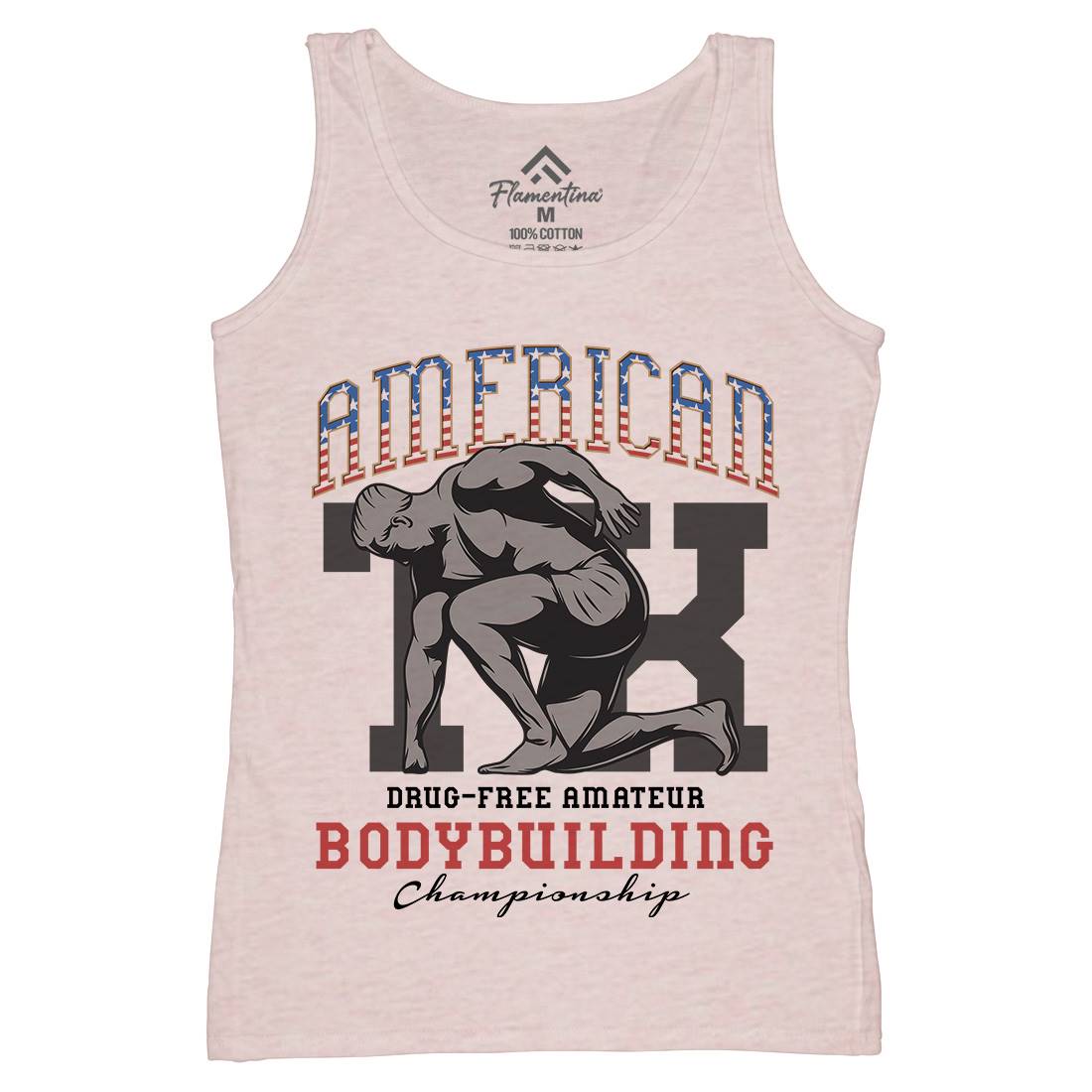 American Bodybuilding Womens Organic Tank Top Vest Gym D901