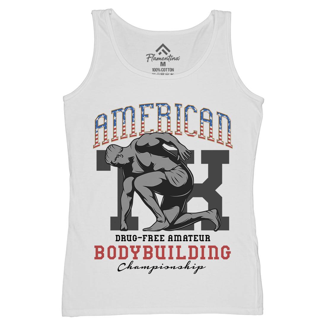 American Bodybuilding Womens Organic Tank Top Vest Gym D901