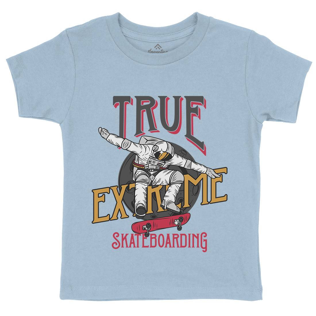 Astronaut Extreme Kids Organic Crew Neck T-Shirt Space D903