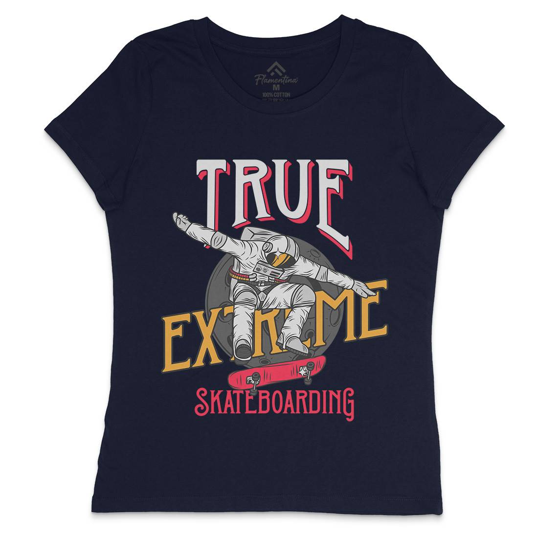 Astronaut Extreme Womens Crew Neck T-Shirt Space D903
