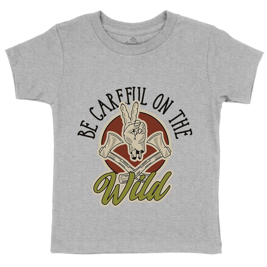 Be Careful Kids Organic Crew Neck T-Shirt Nature D906