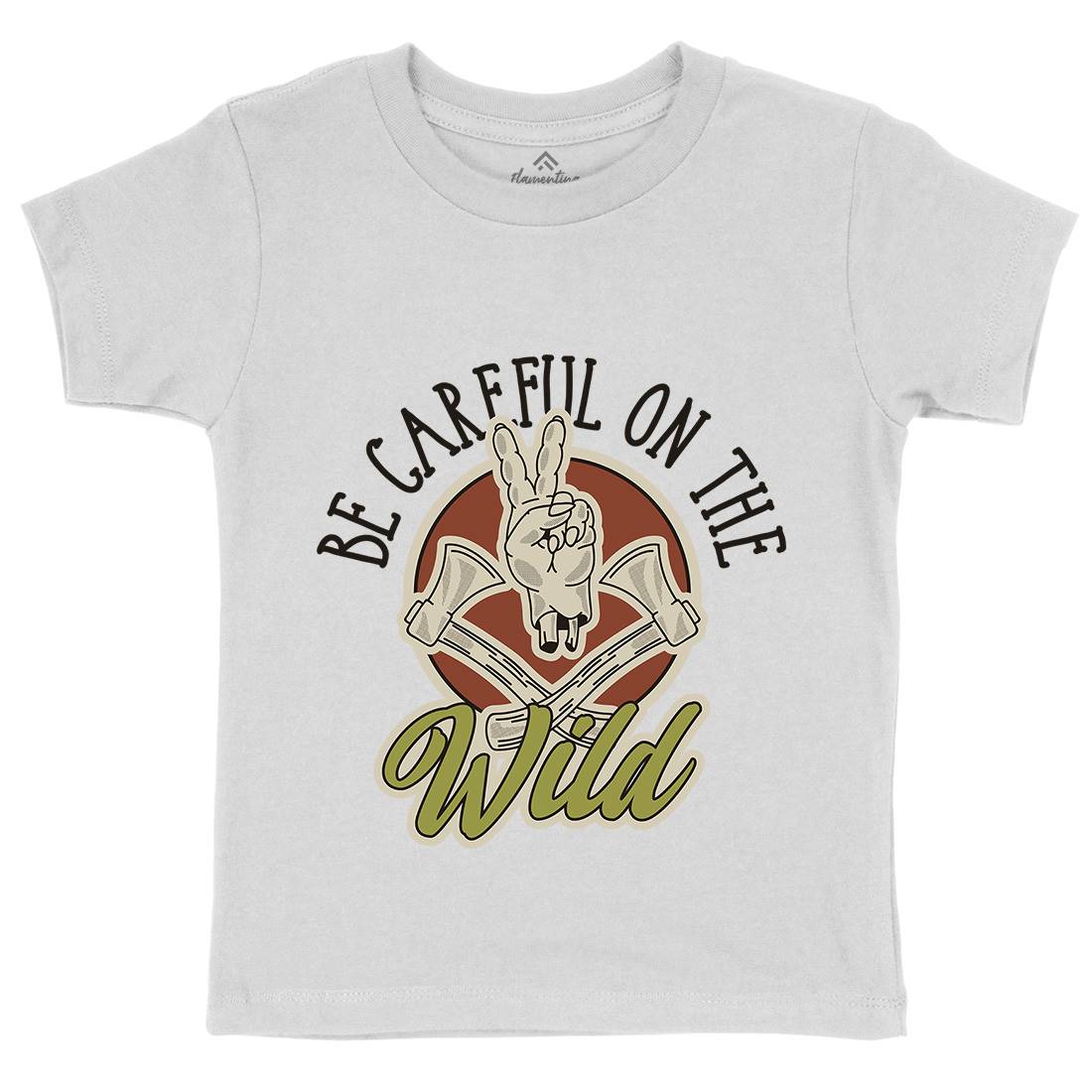 Be Careful Kids Organic Crew Neck T-Shirt Nature D906