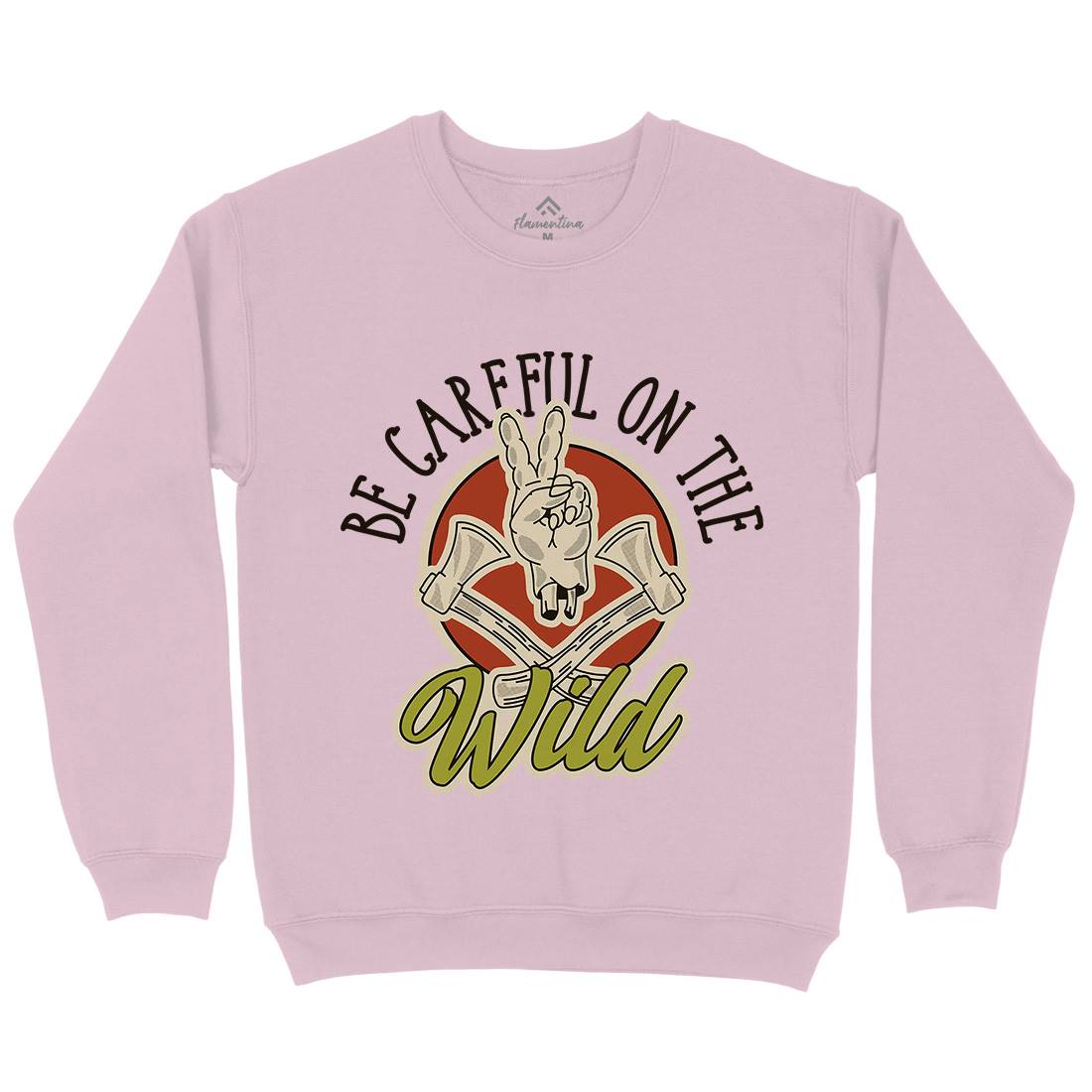 Be Careful Kids Crew Neck Sweatshirt Nature D906