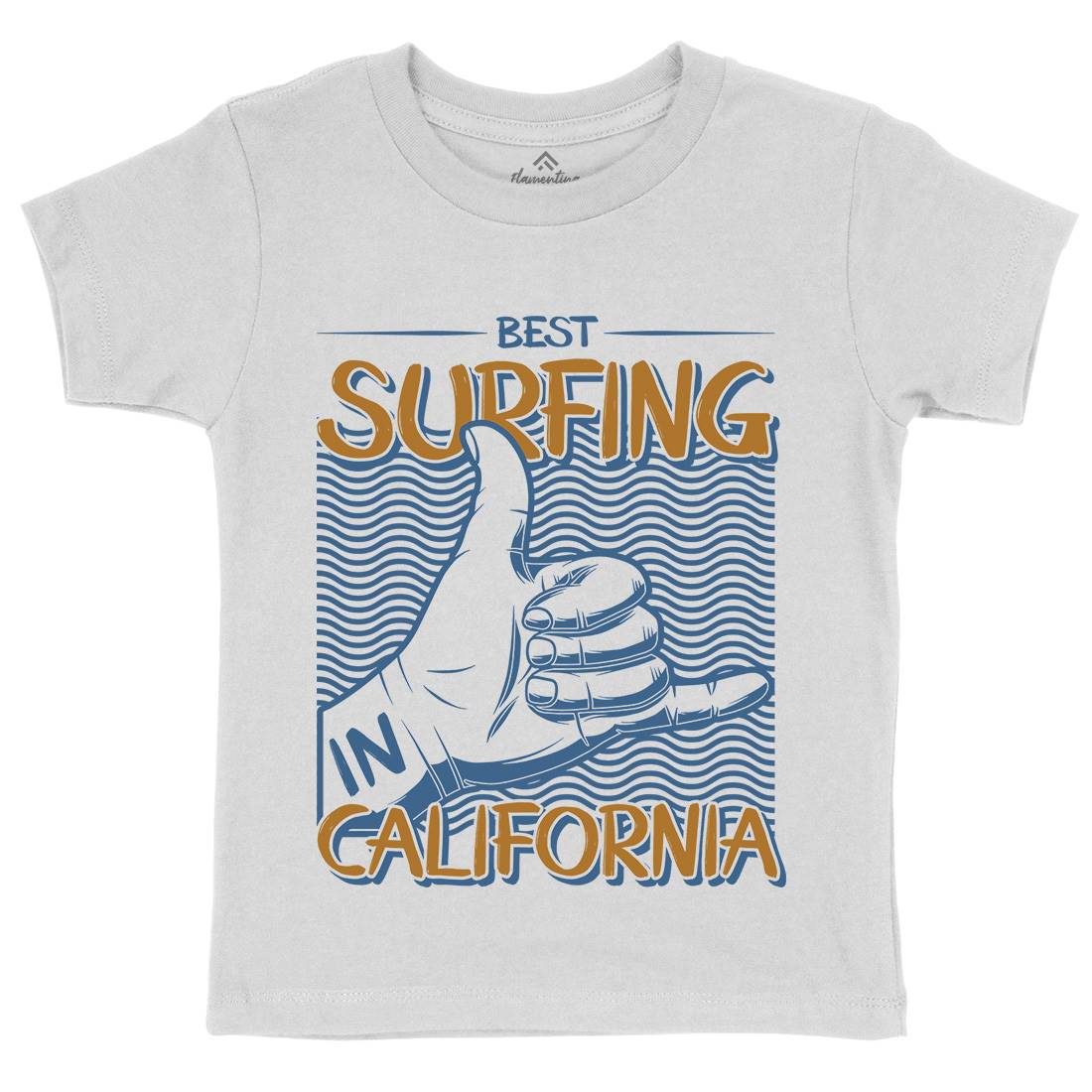 Best Surfing Kids Organic Crew Neck T-Shirt Surf D908