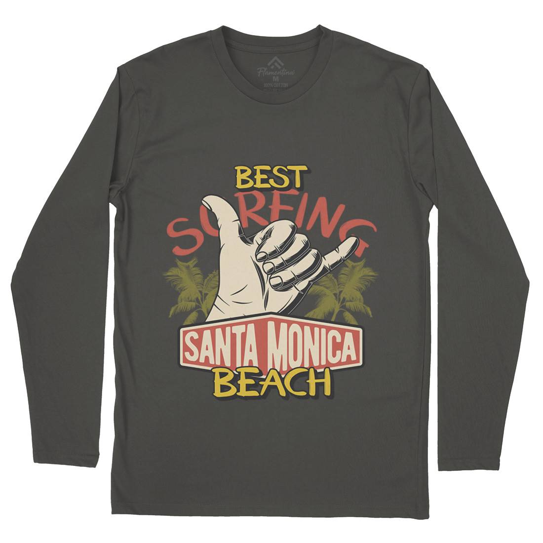 Best Surfing Beach Mens Long Sleeve T-Shirt Surf D909