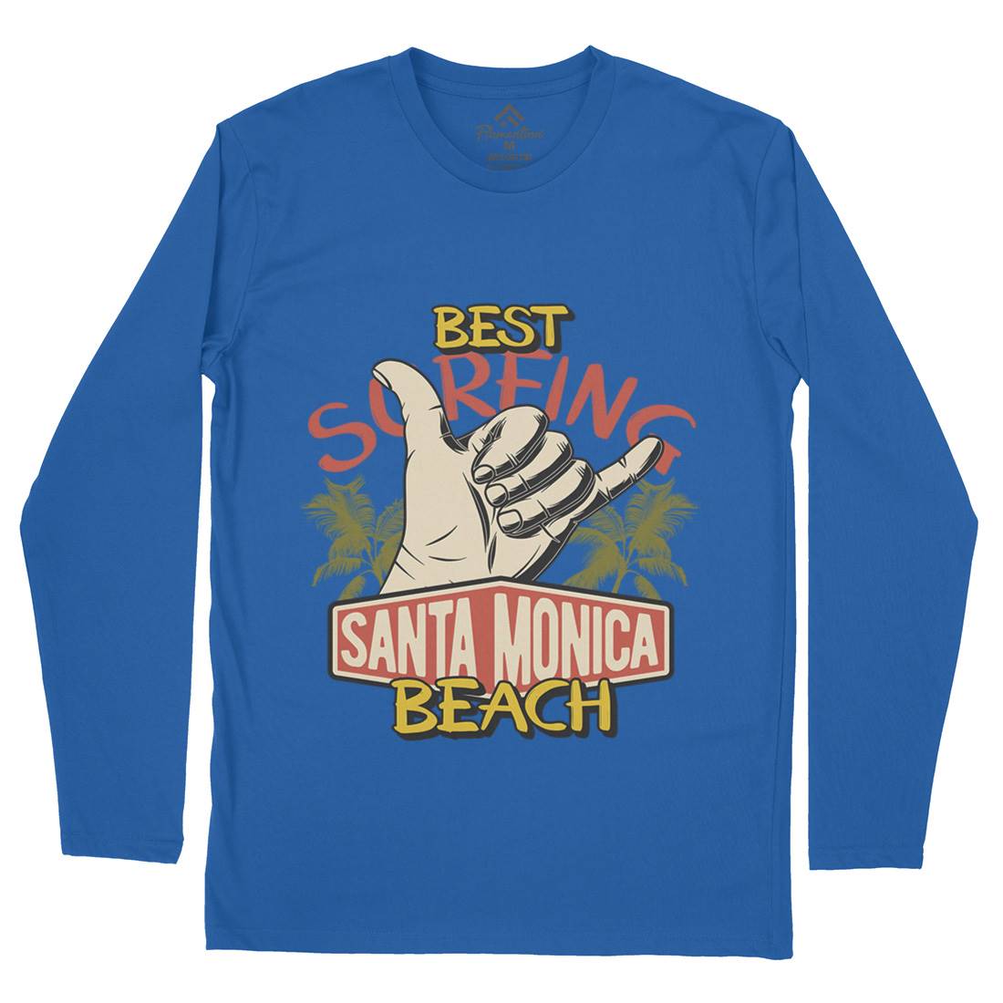 Best Surfing Beach Mens Long Sleeve T-Shirt Surf D909