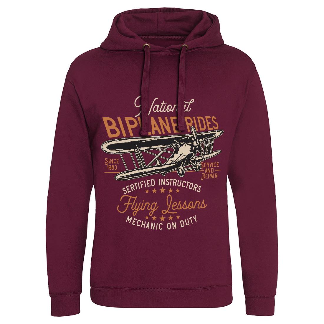 Biplane Rides Mens Hoodie Without Pocket Vehicles D910