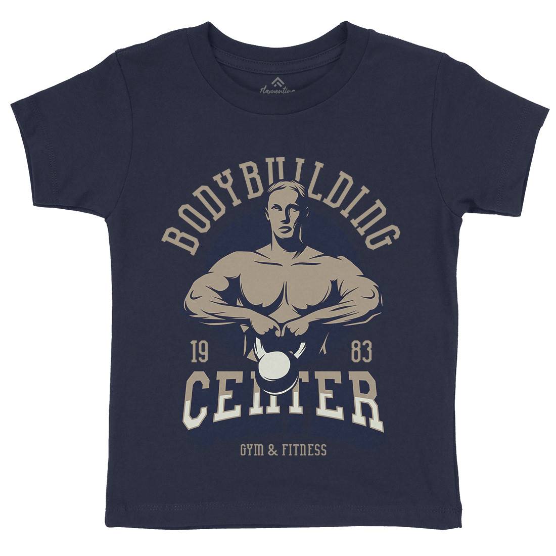 Bodybuilding Centre Kids Organic Crew Neck T-Shirt Gym D911