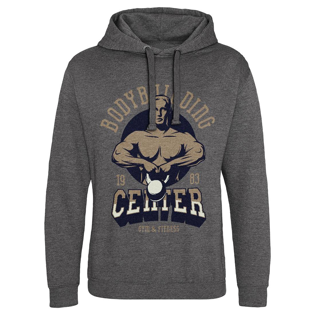 Bodybuilding Centre Mens Hoodie Without Pocket Gym D911