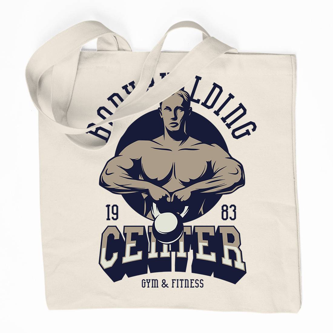 Bodybuilding Centre Organic Premium Cotton Tote Bag Gym D911