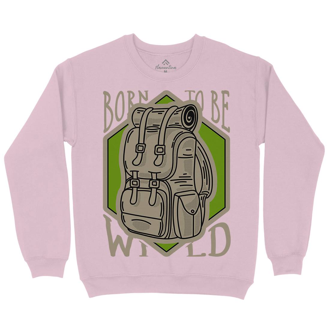 Born To Be Wild Kids Crew Neck Sweatshirt Nature D912