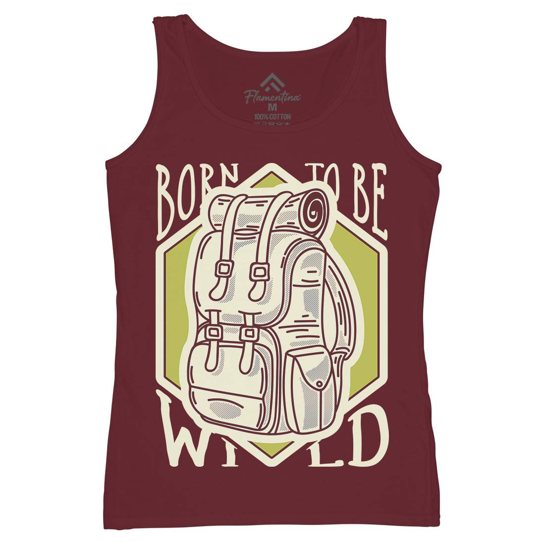 Born To Be Wild Womens Organic Tank Top Vest Nature D912