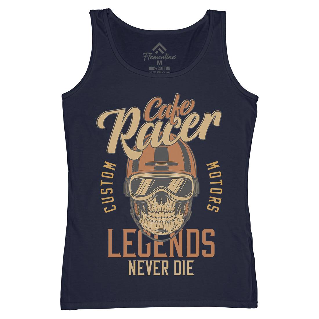 Cafe Racer Womens Organic Tank Top Vest Motorcycles D914