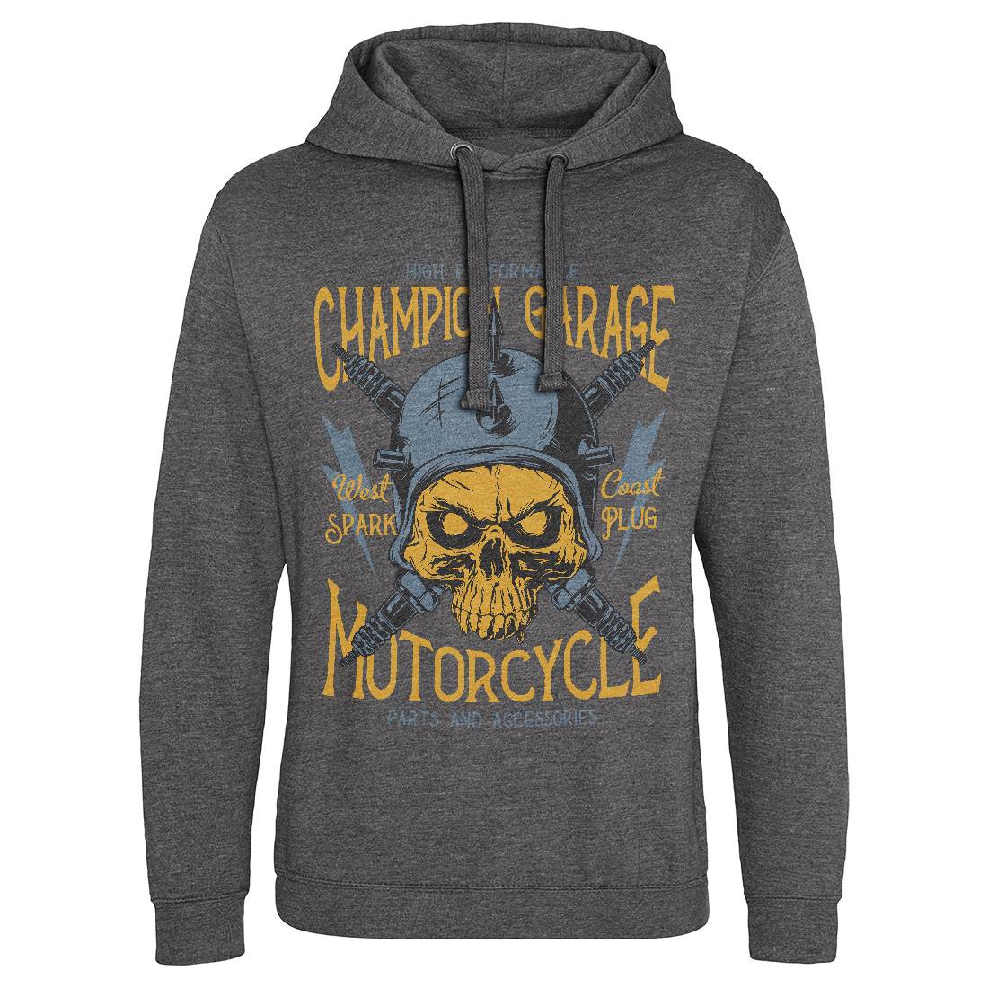 Champion Garage Mens Hoodie Without Pocket Motorcycles D917