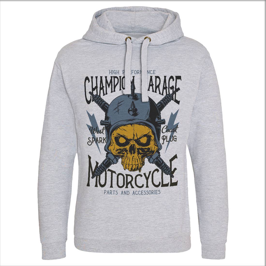 Champion Garage Mens Hoodie Without Pocket Motorcycles D917