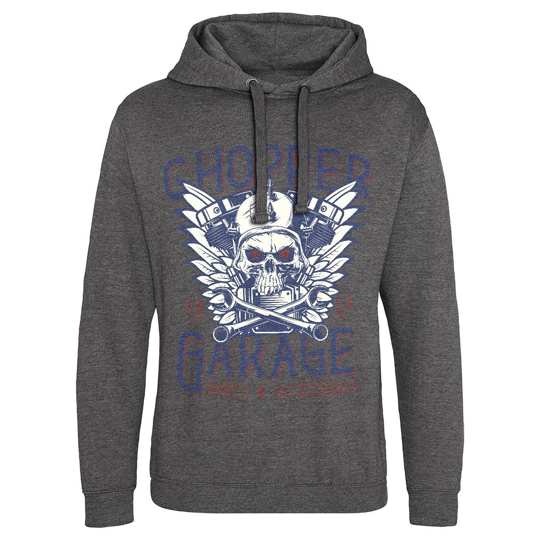 Chopper Garage Mens Hoodie Without Pocket Motorcycles D918